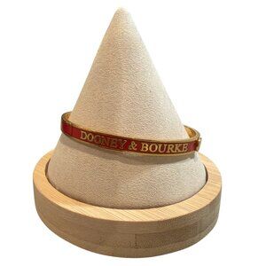 Dooney & Burke Women's Bangle Bracelet in red enamel and gold-plated